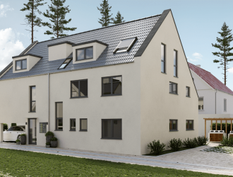 Проектирование экстерьера, разработка 3D планов 2 многоквартирных домов в г. Штейн (Германия)