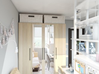 Дизайн интерьера 2-комнатной квартиры WAVE 476