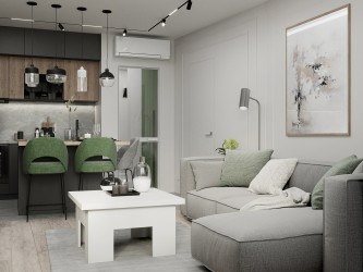 Дизайн интерьера квартиры в ЖК Эмирэйтс Волна