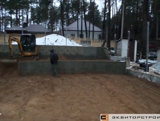 Строительство ограждения и подпорных стен на объекте в Криничном