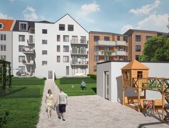 Проектирование экстерьера, разработка 3D планов многоквартирного жилого дома в г. Эссен (Германия)