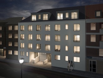 Проектирование экстерьера, разработка 3D планов многоквартирного жилого дома в г. Эссен (Германия)