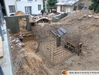 Строительство погреба на объекте в Криничном