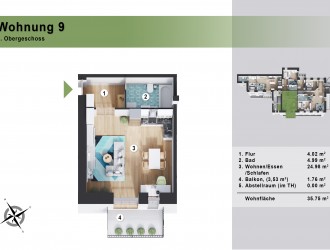 Дизайн экстерьера, разработка планировочных решений модернизации здания в г. Нюрнберг (Реализовано)