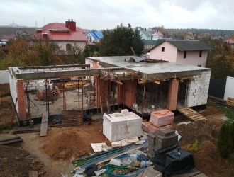 Строительство гостевого дома в стиле модерн в поселке Тарасово